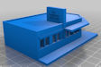 Download the .stl file and 3D Print your own Small Town Building 6 Bar N scale model for your model train set from www.krafttrains.com.
